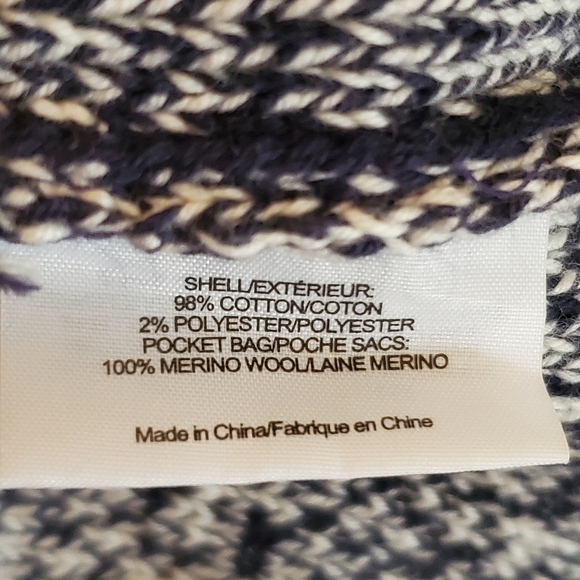 Tory BURCH Cotton & Merino Wool Knit Nautical Stripped Sweater Size Large - Picture 10 of 11